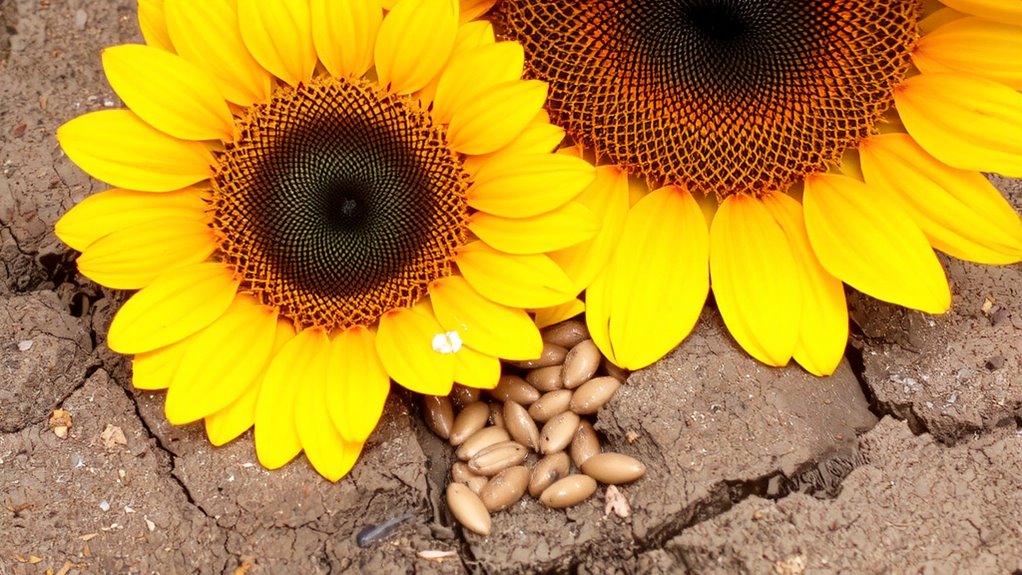 sunflowers thrive in adversity