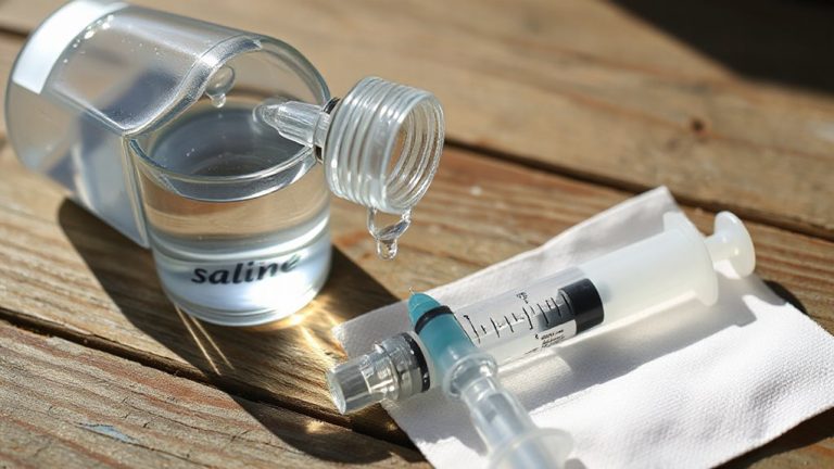 syringe and bottle irrigation