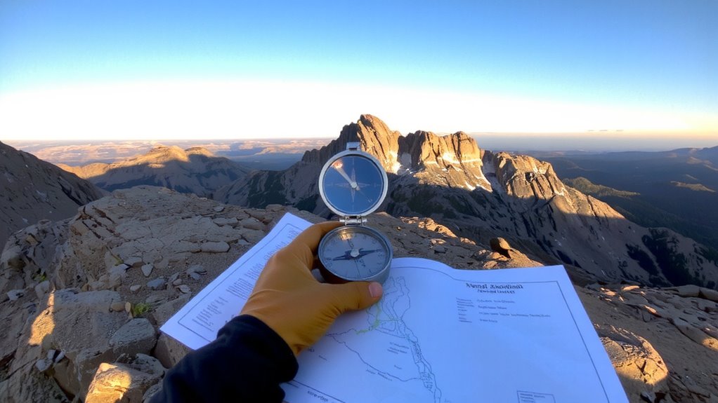 take accurate compass bearings
