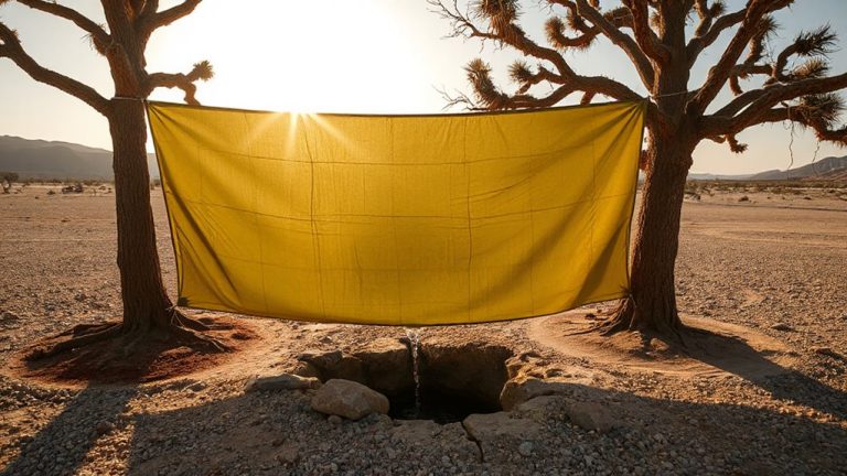 tarp assisted dew collection
