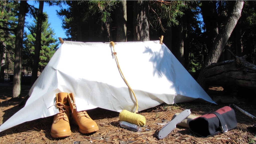 tarp shelter quick build