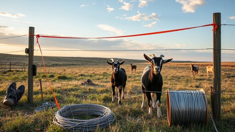 temporary electric goat fence