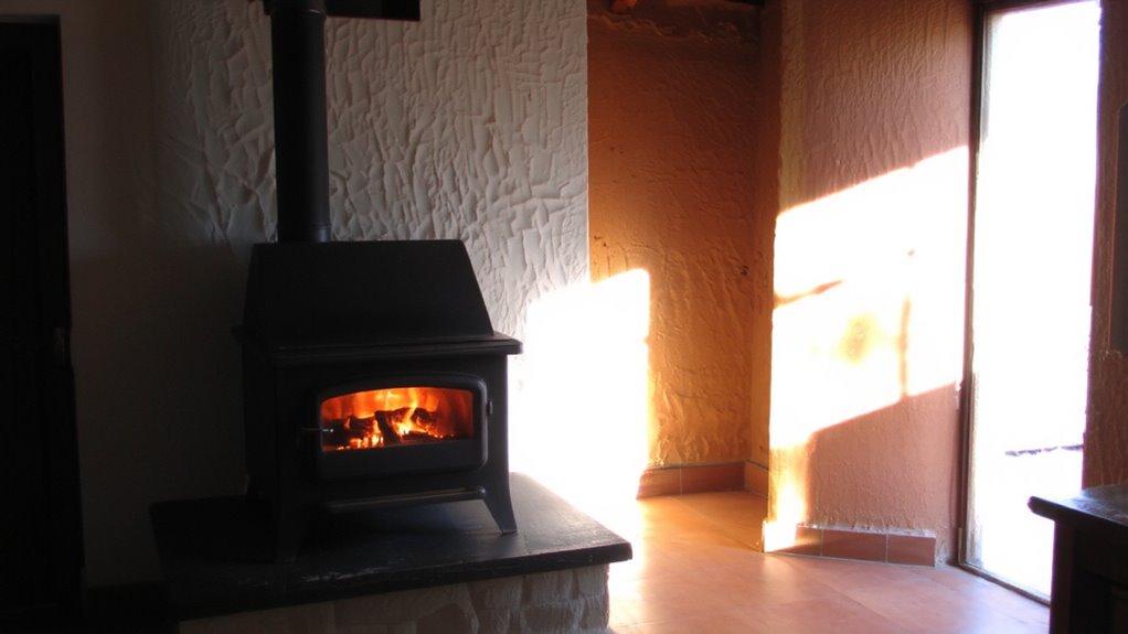 thermal mass radiates stored heat