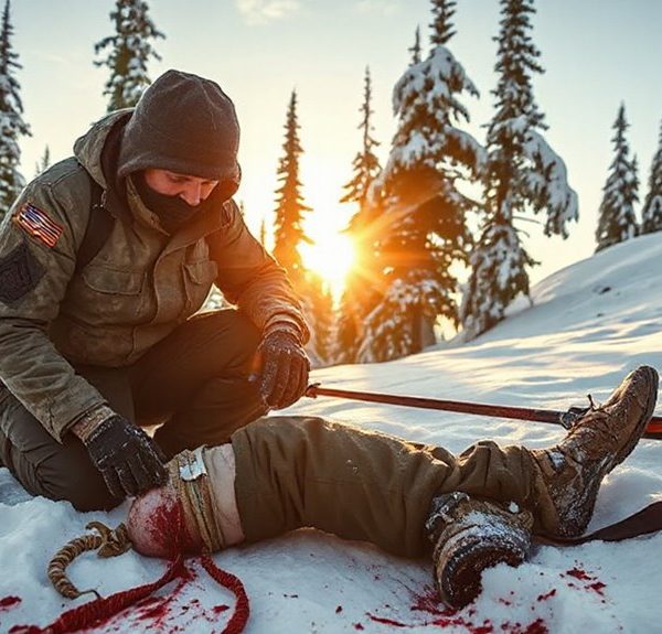 Applying Combat Application Tourniquets Above Knee Amputations in Avalanche Zones