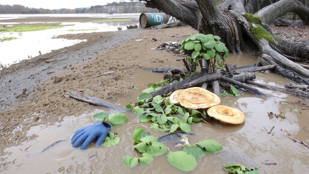 toxic floodwater contaminants present