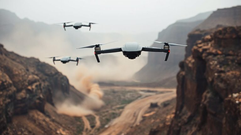 tracking scout microdrones ahead