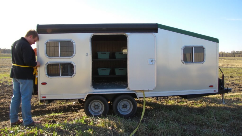 trailer based flood resilient coop