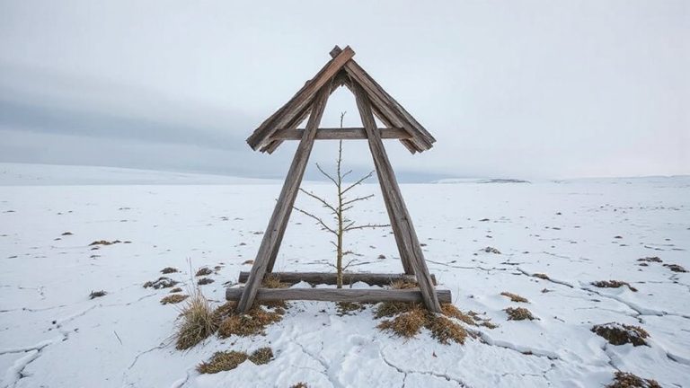 tree pit shelter in tundra