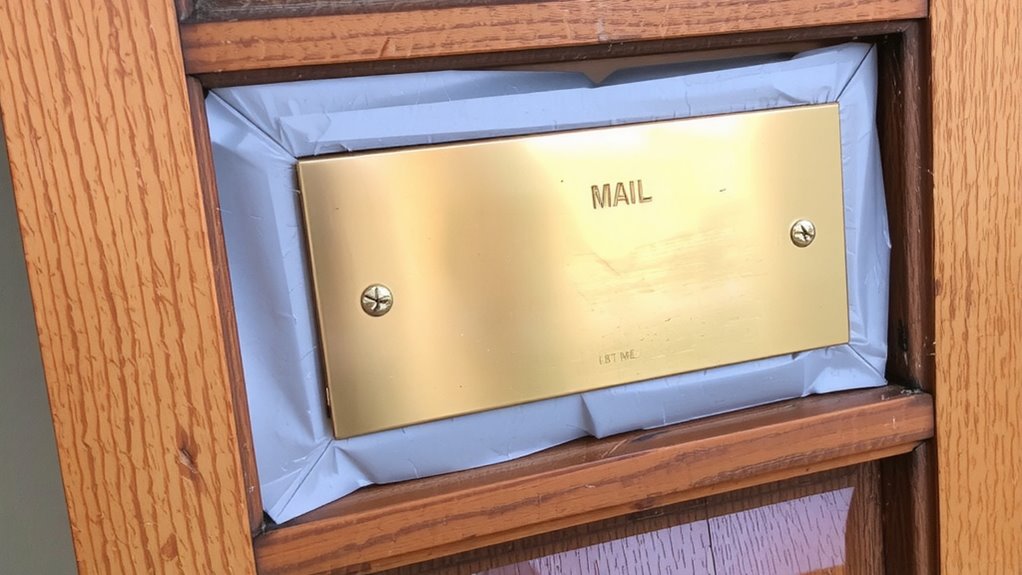 unsealed mail slots allow contaminants