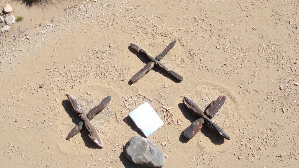 use natural materials for signals