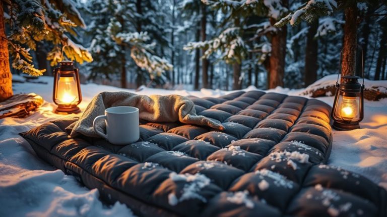 warm cozy winter sleeping pads