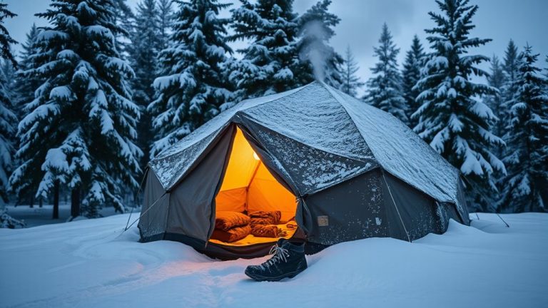 warm winter snow tents