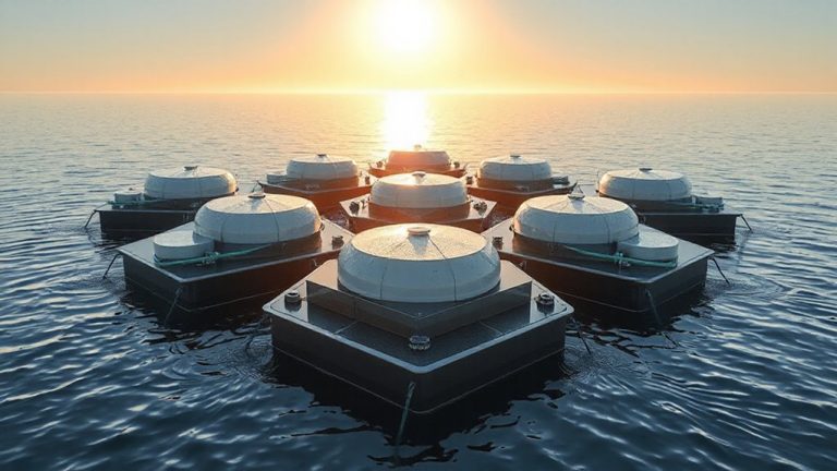 water storage for floating platforms