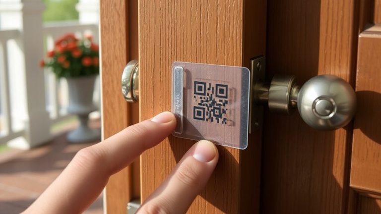 waterproof door contact decal