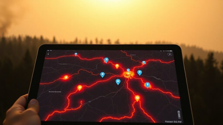 wildfire emergency escape mapping