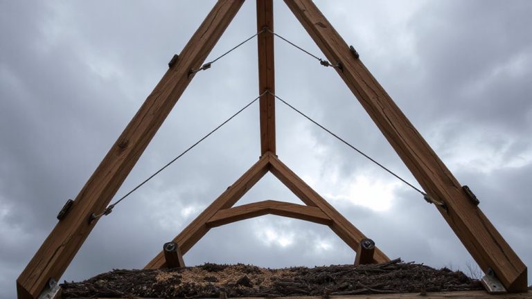 wind resistant cross braced a frame