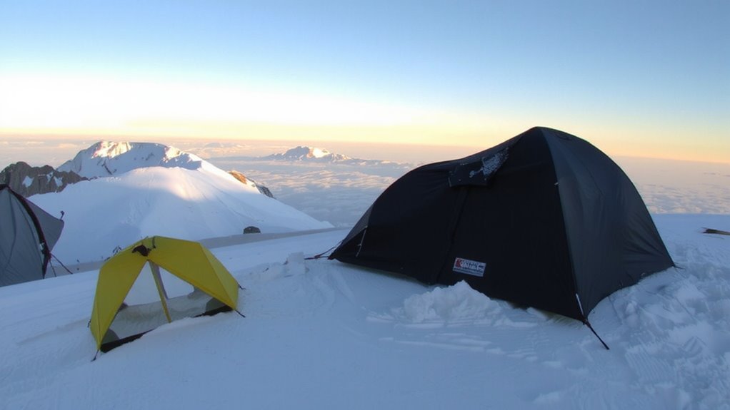 wind resistant snow ready tent design