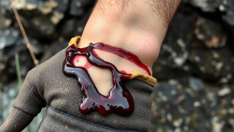 wound requires immediate medical evacuation